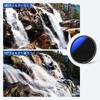 NEEWER 77mm MRC Variable ND Adjustable Neutral Density Optical Filter, ND2-ND400, (0.3-2.7, 1-9 Stops), Multi-Coated Glass, Waterproof,