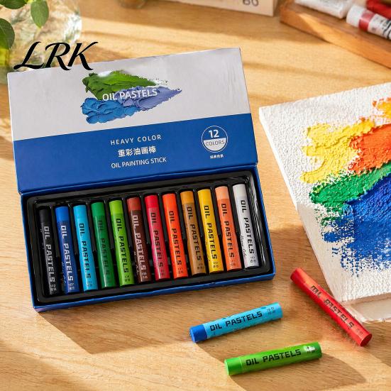 Professionelle Ölpastellkreiden Wasserlösliches Pastellset, Wasserlöslicher Malstift, Hohe Künstler-Zeichenkreiden Deckkraft Mehrfarbige Kreiden,