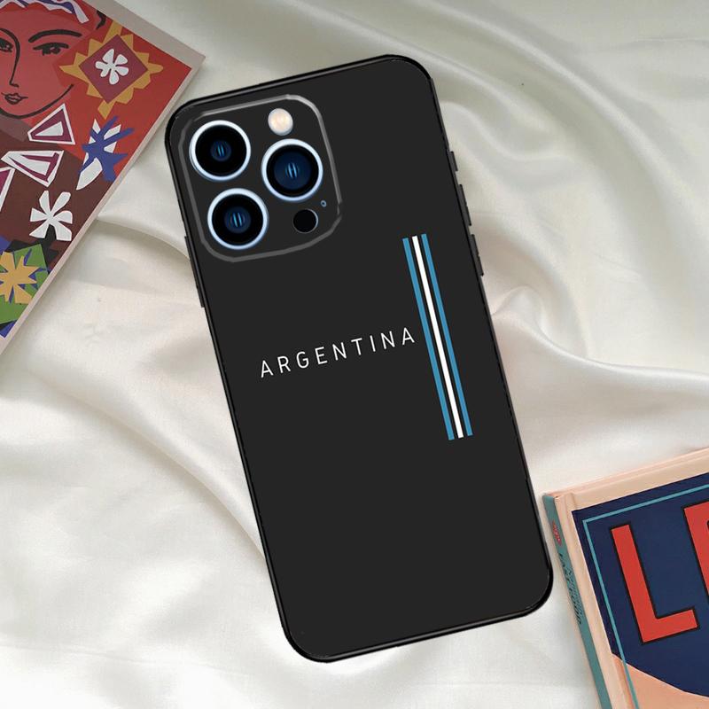 Argentina Flag Phone Case For iPhone 16 14 13 12 11 15 17 Pro Max 15 16 Plus 13 Mini 16e 17 Air Funda Cover