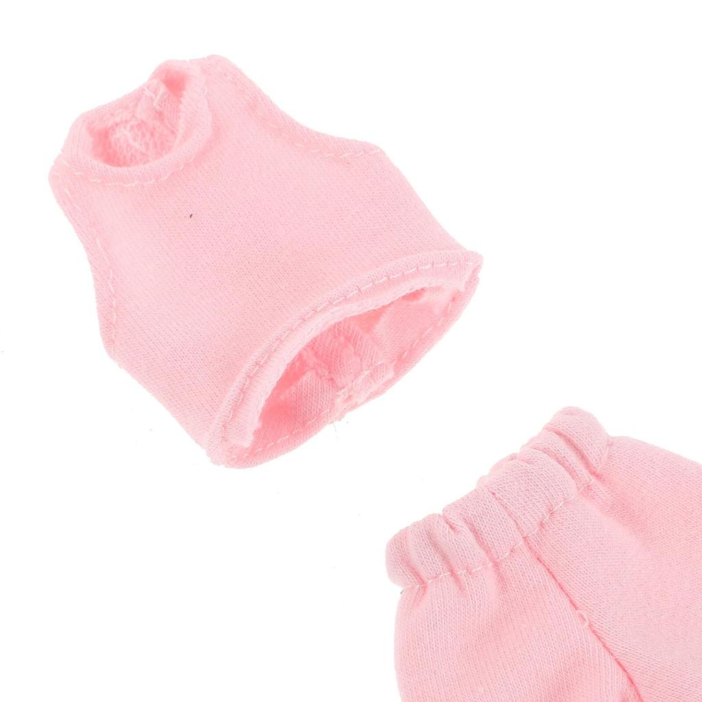 FRCOLOR Doll Clothes Summer Outfit for 30cm Casual Doll Replacement Toy Summer Clothes 4-Piece Set, Licca-chan Dolls, Vest, Pants, Outfit, 1/6 Outfit,