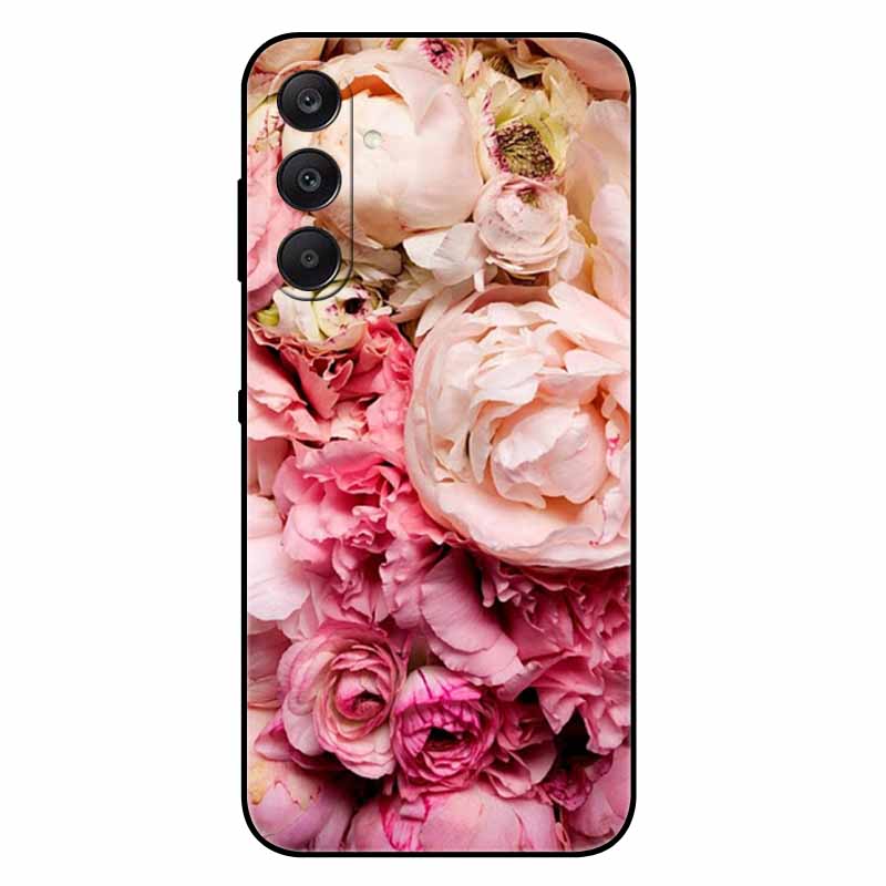 For Samsung A17 5G Case Black Silicone Soft Fashion Animal Back Cover For Samsung Galaxy A17 5G TPU Coque Cute Protective Bumper