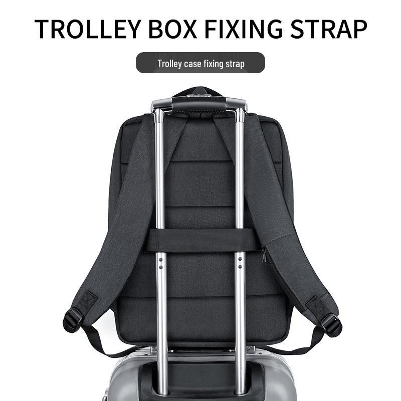 Unisex High-End Business Travel Backpack - Waterproof Laptop & Shoulder Bag