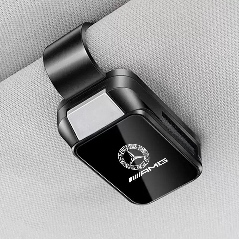 

Hot Car Sticker Car Eyeglass Holder Glasses Storage Clip Sunglasses Holder with Sponge Protection for Mercedes Benz AMG W206 W20 чёрный