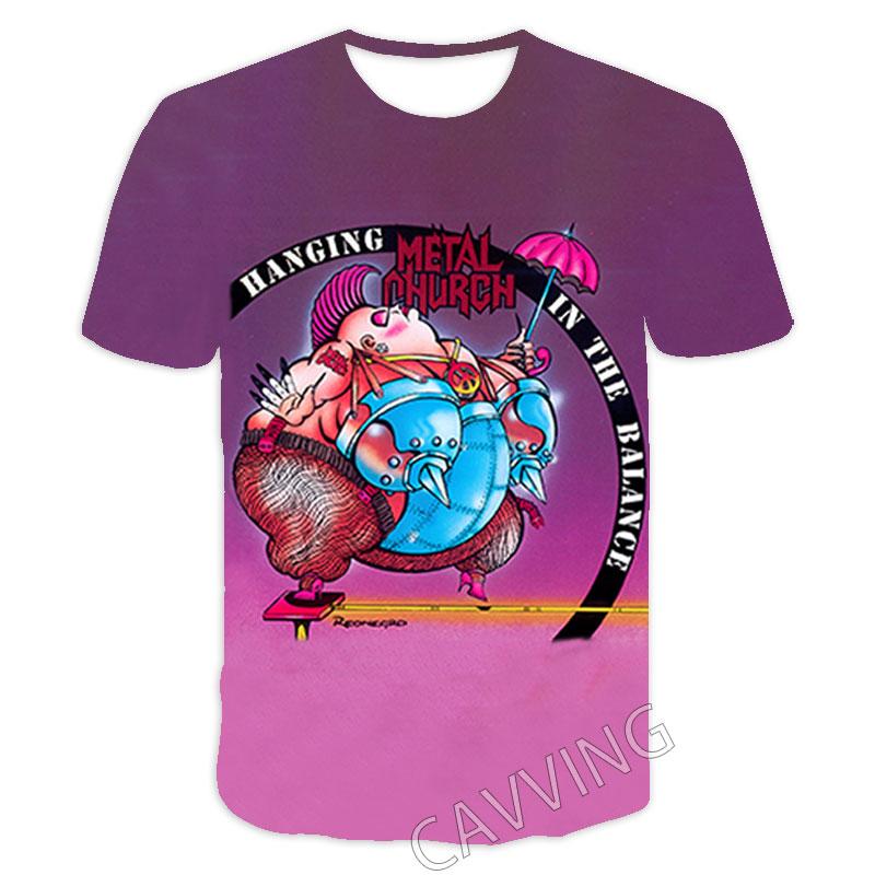 New Fashion Women/Men's 3D Print  Metal Church Rock   Casual T-shirts  Hip Hop Tshirts Harajuku Styles Tops Clothing