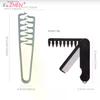 2Pc/Set Texture Comb Foldable Voluminous Wide Toothed Hair Comb Multi Functional Styling Tool For Men Women Folding Texture Comb