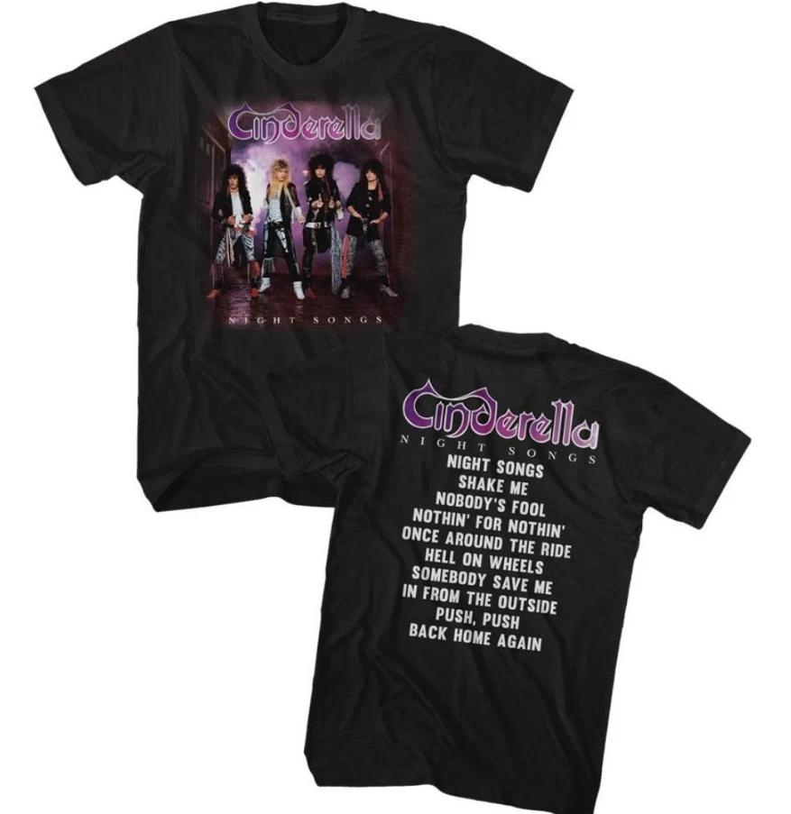 Cinderella Night Songs Album Cover Artwork T- Shirt M