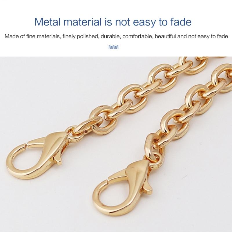 100/120cm Metal Chain Bag Straps Bags Accessories Women Replacement Shoulder Crossbody Strap for Handbags Universal