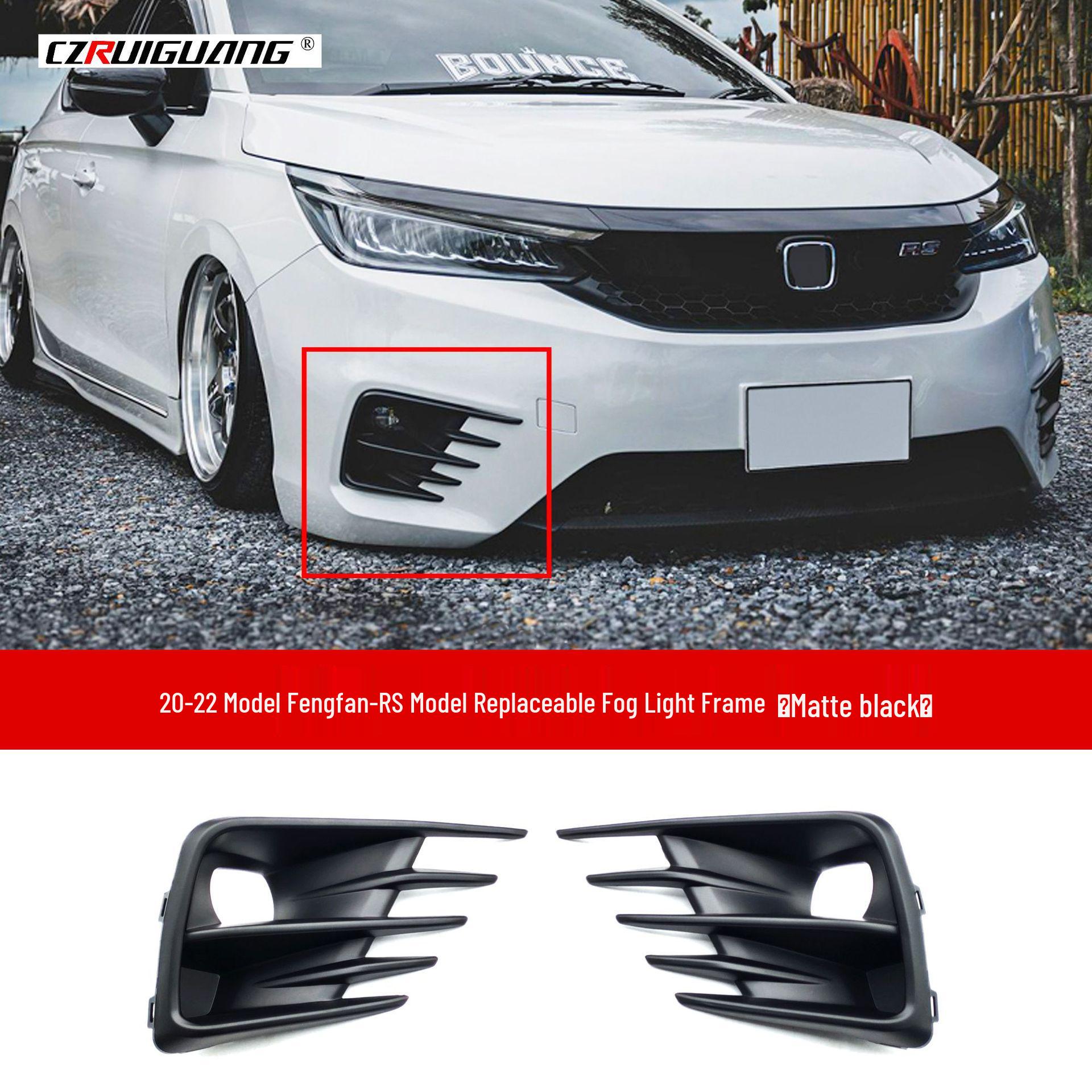 Compatible Fog Light Frame & Spoilers Set for 2020-2022 Honda City RS