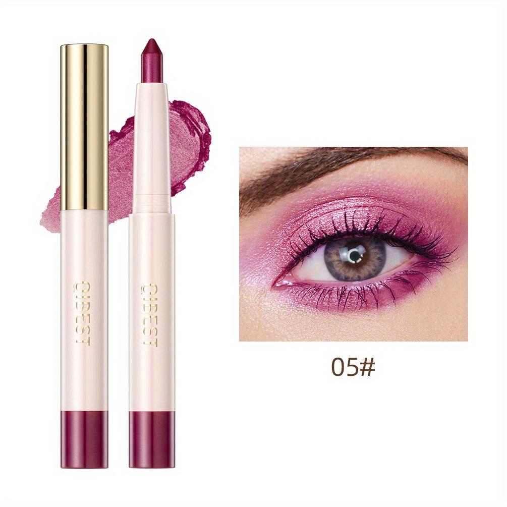 6 Farben Lidschattenstift, Matt Perlglanz Lidschattenstift Textmarker Konturenstift Aufhellender langanhaltender Lidschattenstift Augen-Make-up-Stift