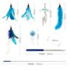SONGWAY Cat Toy, Fluffy Blue Insect Feathers with Sturdy Fishing Pole