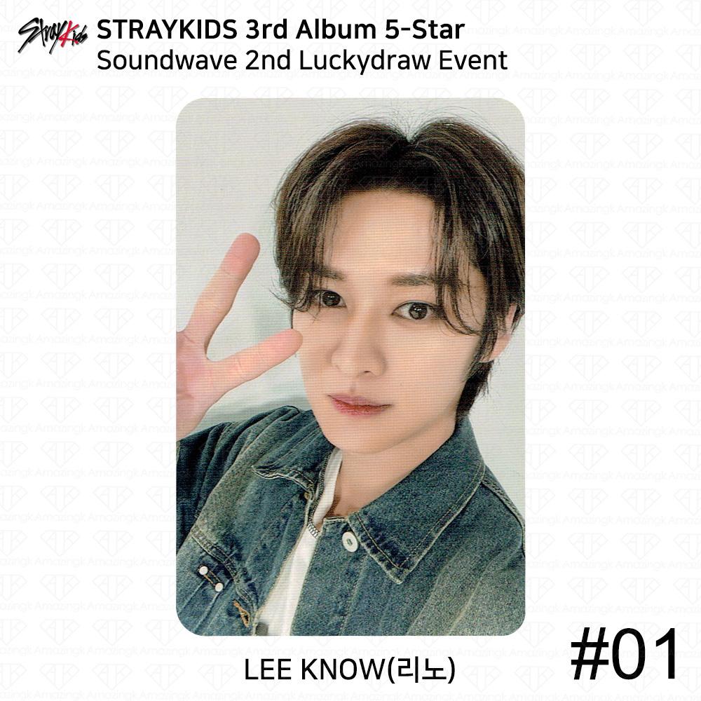 

Третий мини-альбом Stray Kids 5 Star Soundwave, вторая фотокарточка Luckydraw Polaroid KPOP Leeknow - #01