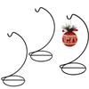 3Pcs Ornament Display Stand Air Plant Stand Flowerpots Holders Iron Wire Hanging Hook for Hanging Glass Globe Balls