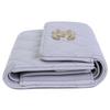 Chanel AP4250 Caviar Skin CC Logos Small Flap Wallet Tri-fold Wallet (with Coin Pocket) Light gray/GDHardwareUsed