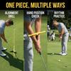 1set ABS Body Putting Trainer Adjustable Straps Golf Stroke Guide  Practice Green