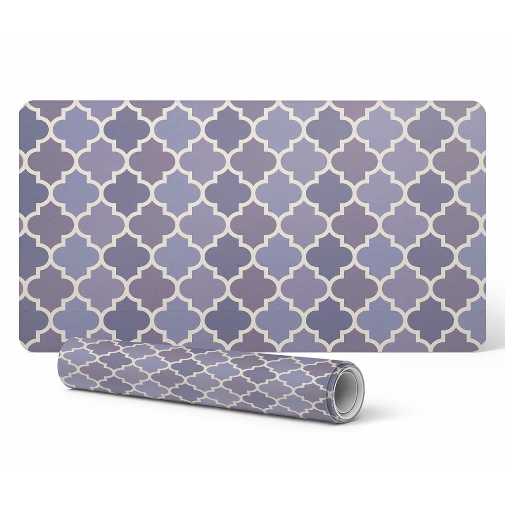 Modern Desk Mat for Remote Work Moroccan Clover 100x50 cm