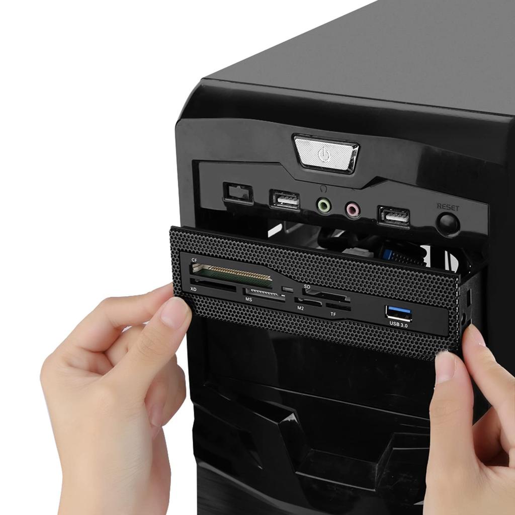 PC Built-in Card Reader, USB 3.0 Port, M2, SD, MSXD, CF, TF Card, Front Panel Portal.