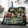 Wrestlemania Customize Text Blanket Lightweight Customizable Blanket Warmthful Decor Perfect for Livingroom Seaside Bed Chair Ideal for All Seasons