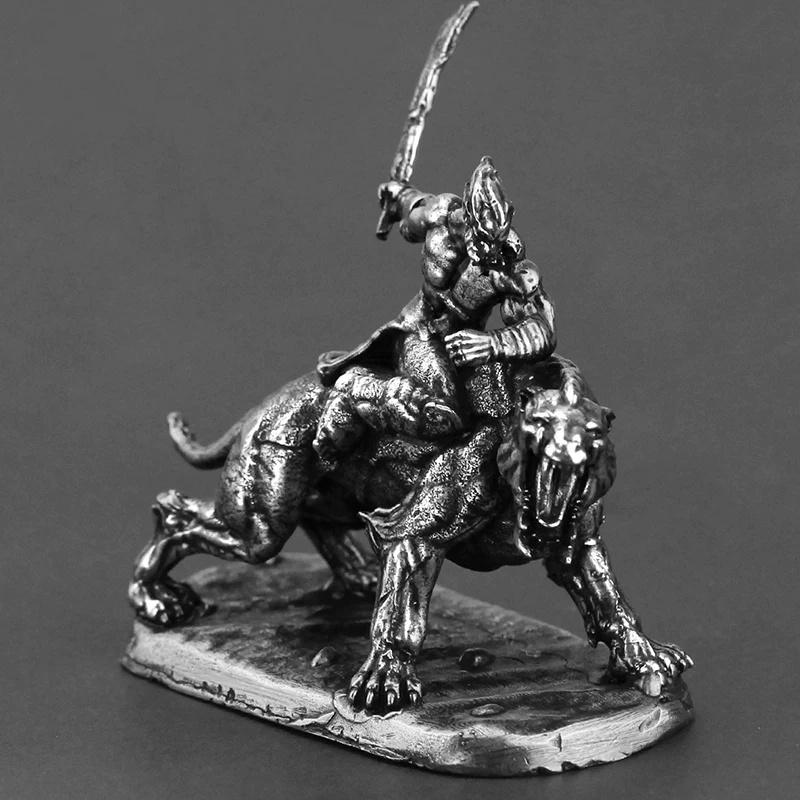 Orc Warrior Knight Soldier Action Figures Metal Model Boys Gifts Board Game Piece Miniature Ornament Accessorie Finished Product