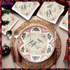 20pcs Disposable Napkins with Bird Pattern Print for Wedding,Parties,and Daily Use for Thanksgiving Fall Christmas Table Decoration
