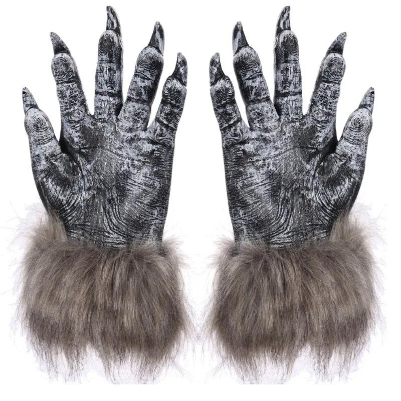 Halloween Werewolf Masks, Party Props, Werewolf Headgear, Furry Gloves, Festival Party Props