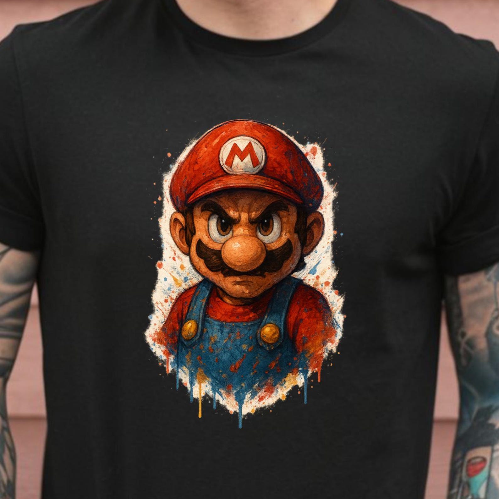 Mario T-shirt, gift for a friend, for dad, for a colleague, best friend, birthday gift, birthday present XL