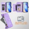 For Motorola Moto G56 5G Case Zipper Pocket Multiple Card Slots Leather Phone Cover