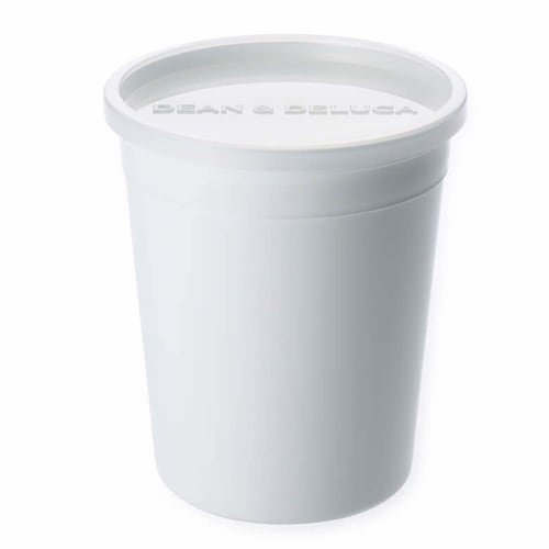 DEAN & DELUCA White Food Container Set of 3 (S/M/L), Microwave and Dishwasher Safe, 12 x 12 x 17.5 cm, Lunch Box, Bento Box, Storage Container