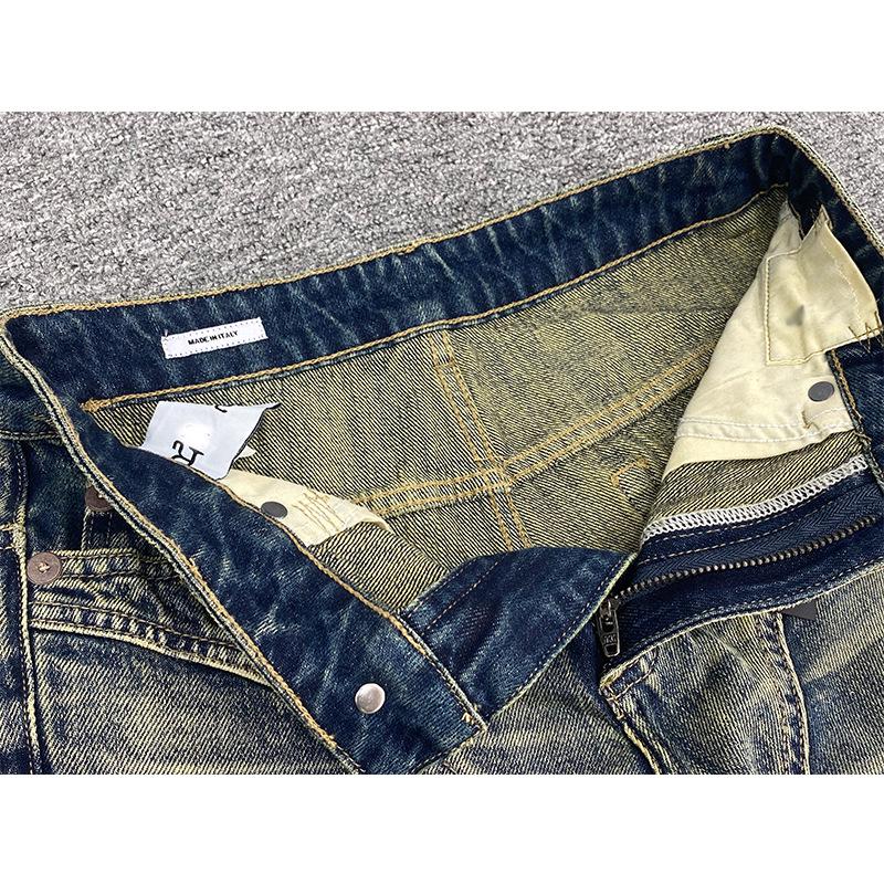 RI3 Women's Mid-Rise Slim-Fit Flare Jeans, Skin-Friendly Cotton, Retro Faded Blue