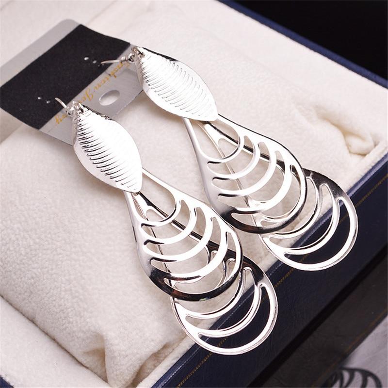 Gold Color Long Dangle Earrings Women Fashion Indian Jewelry Hanging Tassel Drop Earings Pendientes Brincos Female Bijoux