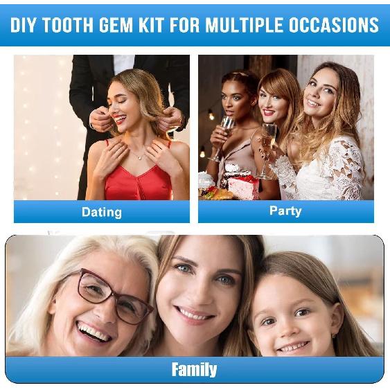 Fake Tooth Repair Kits DIY Dental Care Kit Glue for Filling Missing Broken Teeth Crowns and Bridges Moldable Fake Teeth to Regain Your Beautiful