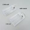 1pcs 3 AA Battery Holder Box Case with Switch 2AA 3AA 3xAA Transparent White 3V 4.5V Battery Holder Box Case with Lead Box