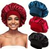 1/3/5/10pcs mix Satin Bonnet Silk Hair Bonnet for Sleeping Sleep Bonnets for Women Large Wide Soft Band Sleep Cap for Curly Hair