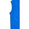 WE11DONE Solid Color V-Neck Cable Knit Vest Unisex Vests Blue WD-KV8-20-090-U-BL