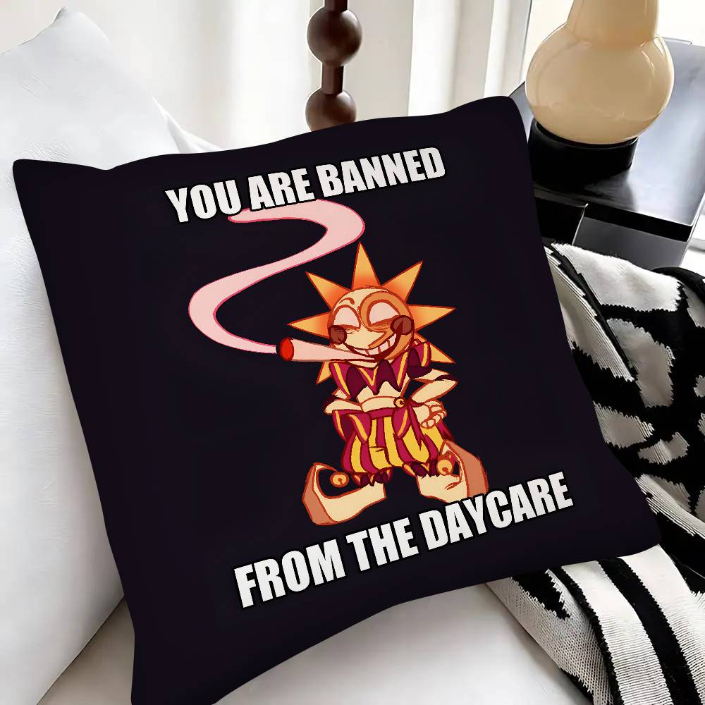 Sundrop And Moondrop Pillow Case Fashion Square Pillowcase Bedroom Sofa Room Ins Decoration Leisure