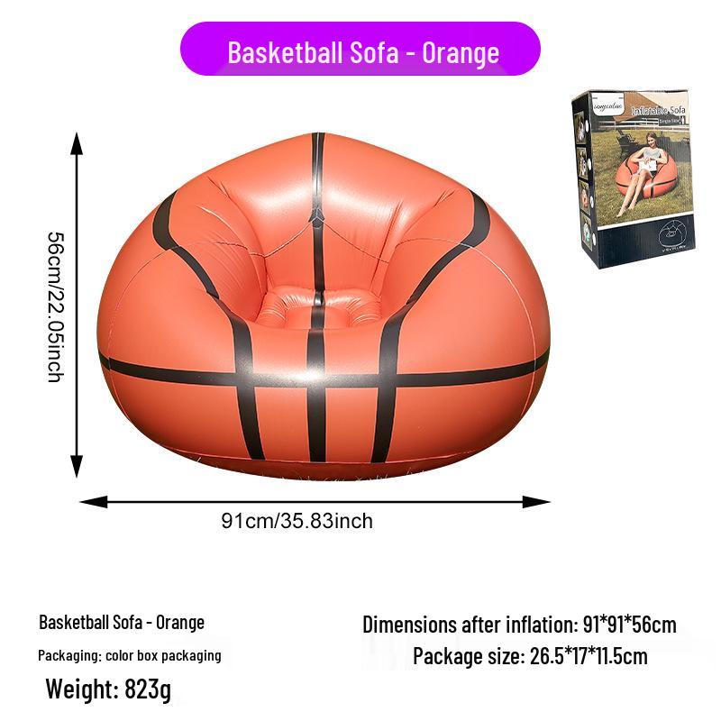 Inflatable Flocking Lazy Sofa Seat for Living Room