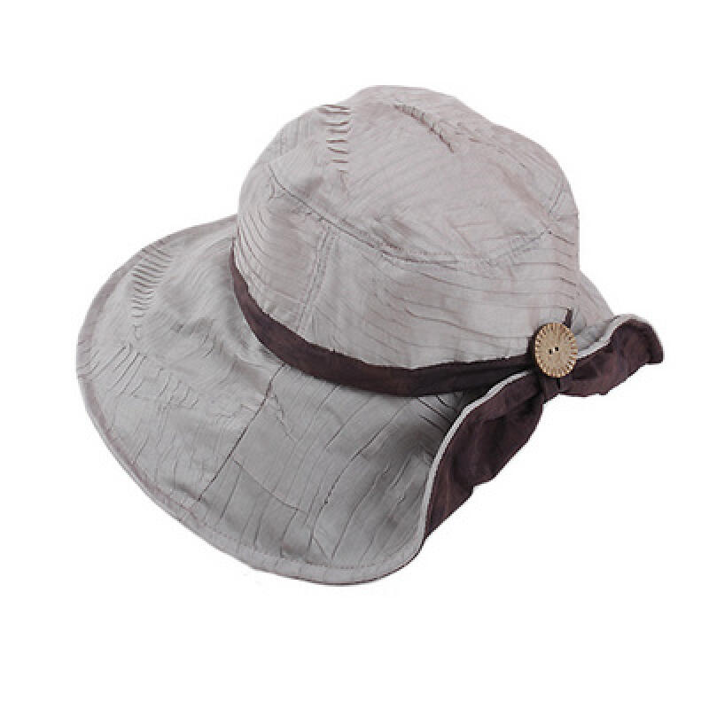 Wire Wide-Brimmed Hat - Cocoa Button H630 Navy/Free Size