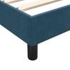 Box Spring Bed with Mattress & LED Lighting Dark Blue 80 x 220 cm Velvet