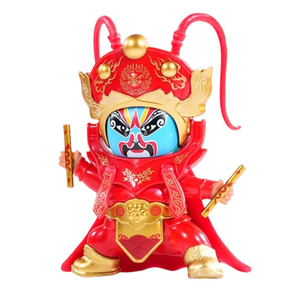 

Традиционная сычуаньская опера Кукла с меняющимся лицом Сычуаньская опера Оперный макияж лица Игрушка Ребенок Девочка Мальчик красный