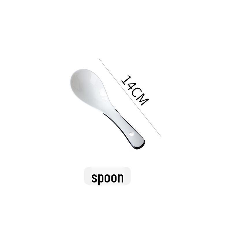Bingyue Ceramic Small Soup Spoon