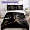Ronaldo's Iconic Number Seven Bedding Set, Breathable Duvet Cover with Pillowcases, Soft Bed Linen for Bedroom Home Decoration, Perfect Festival Birth