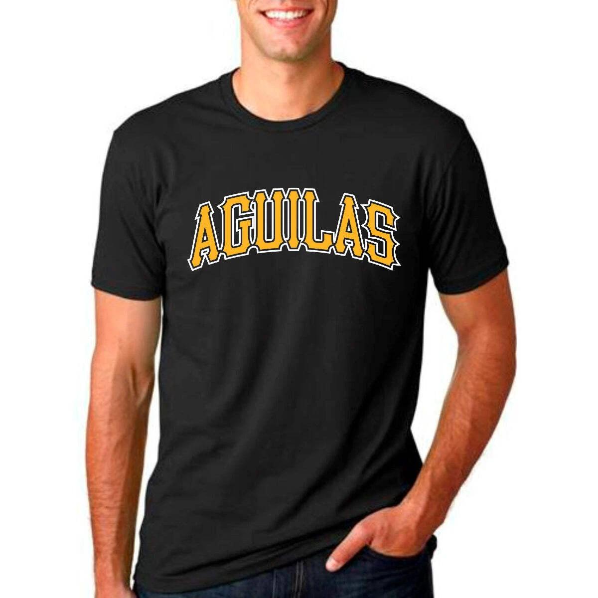 Aguilas Cibaenas Black classic logo T shirts S