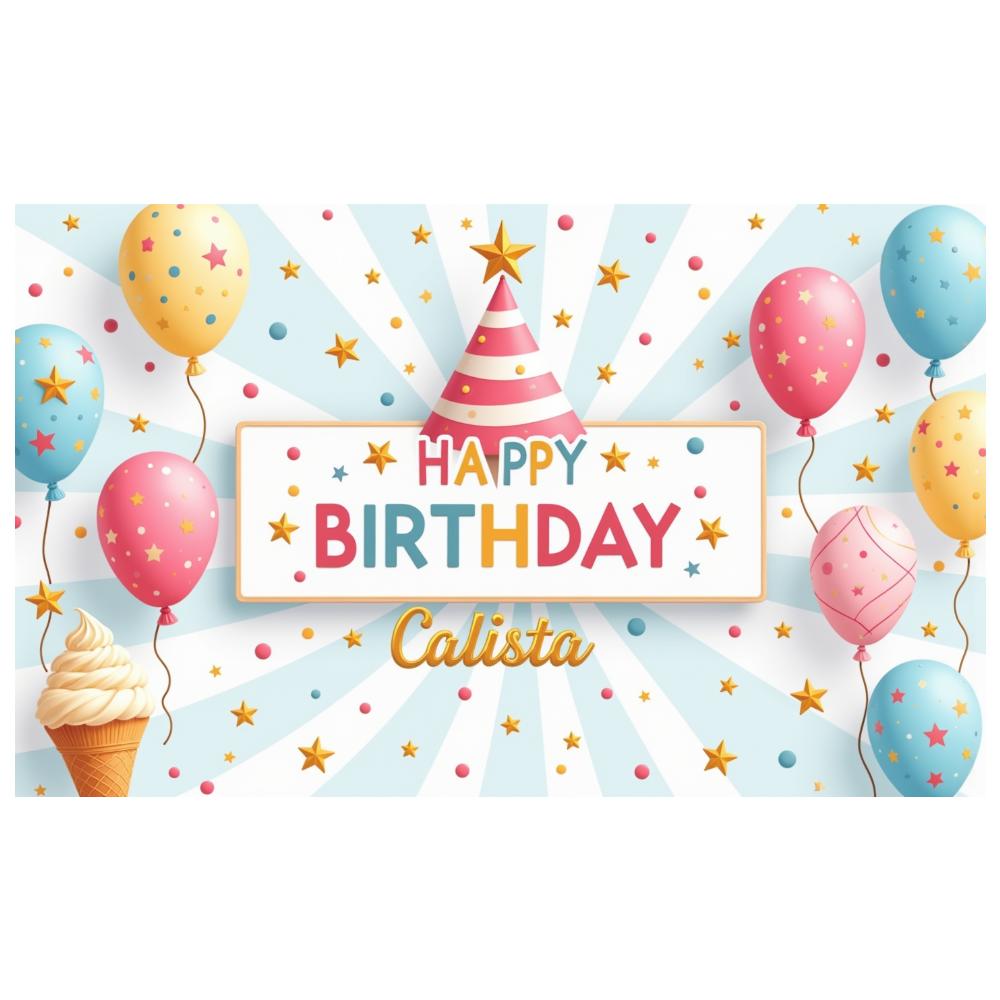 Happy Birthday Backdrop Banner Kids Colorful Balloon Birthday Party Background Decoration Event Photo Booth Props Supplies