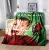 Home Alone Flannel Blanket Soft Warm All-Season Throw, Design for Camping, Car Travel, Hiking Sofa, Bed, Office Perfect Gift for Parties