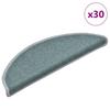 Step Mats 30 pcs 56 x 17 x 3 cm Sea Blue Semi Circular