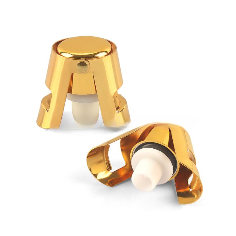 Tapón de champán de acero inoxidable, sellador de botellas de champán, tapón sellador de botellas de vino espumoso, a prueba de fugas, burbuja