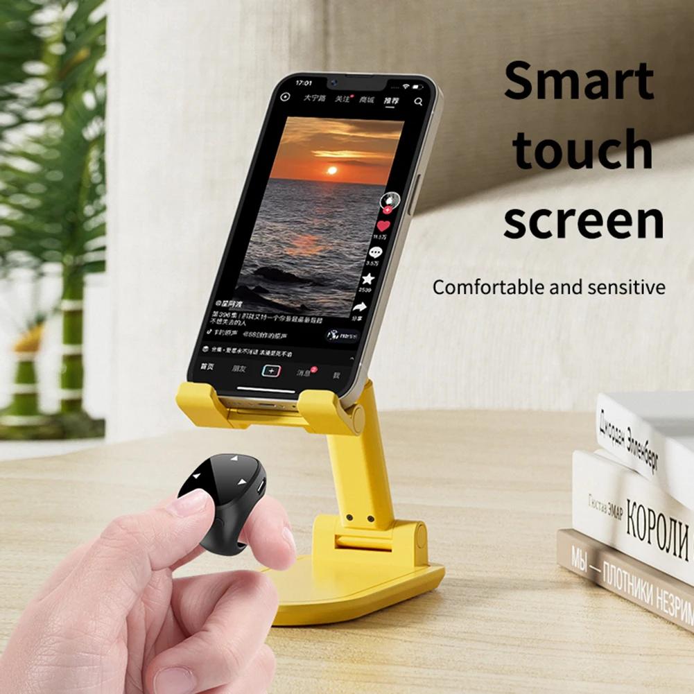 Touch Screen Wireless Remote Control For TikTok Scrolling Ring Bluetooth 5.3 Fingertip Selfie Video Page Turner for iOS Android