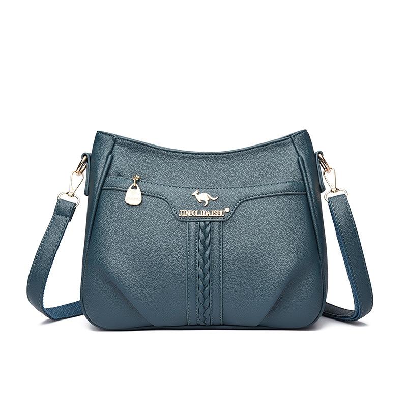 

Женская мода женские сумки высокого класса летние новые универсальные сумки из мягкой кожи сумки-мессенджеры через плечо большой вместимости one size fits all синий