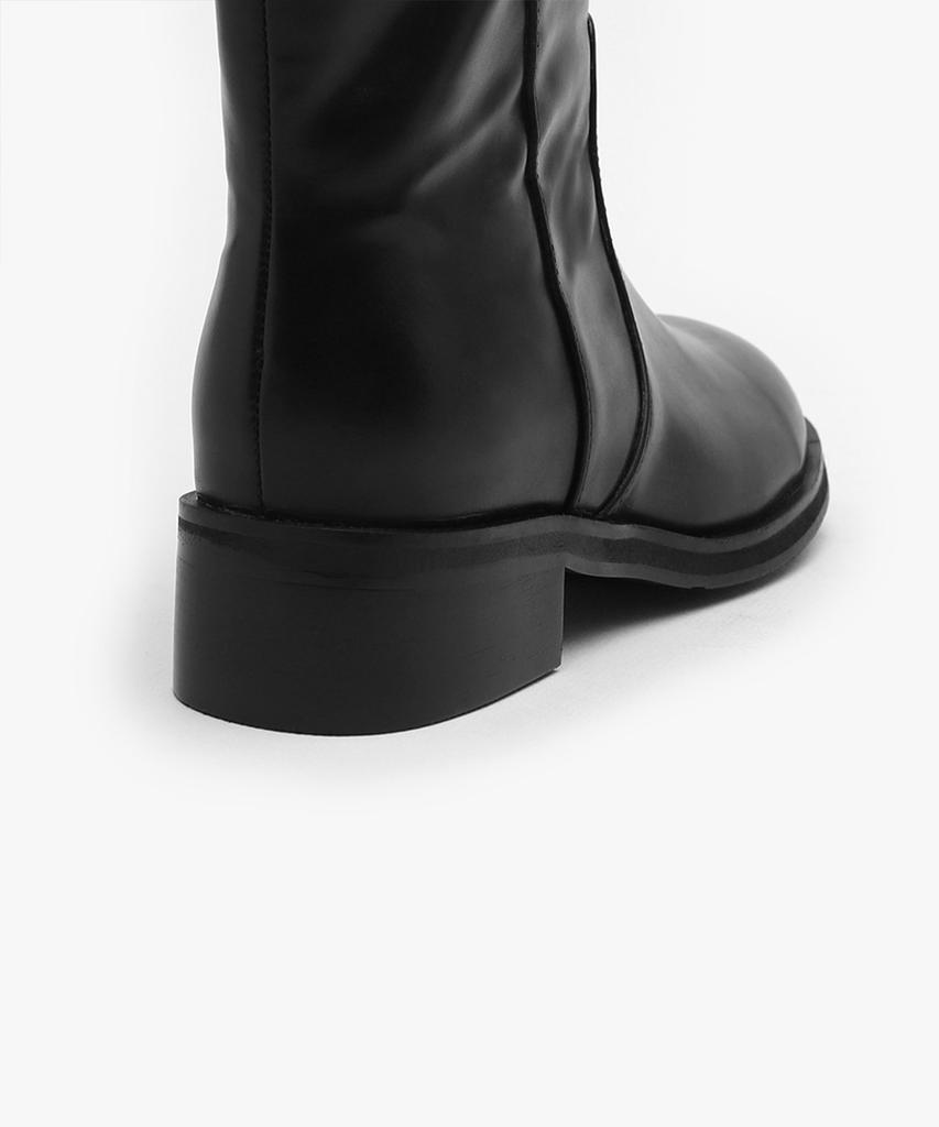 Sappun Dense Round Long Boots (4Cm)