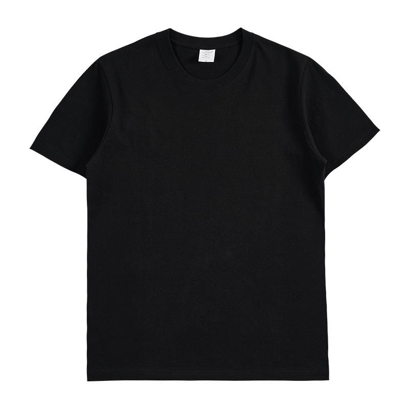 New 200g short-sleeve combed cotton solid color t-shirt, versatile summer women's outerwear and inner layer, round-neck tee for students