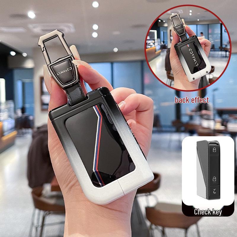 Lynk & Co nyckelskydd: Passar modeller 03, 06, 01, 05, 02, 09, 07 & 2025 - Metall- och High-End-alternativ finns tillgängliga.